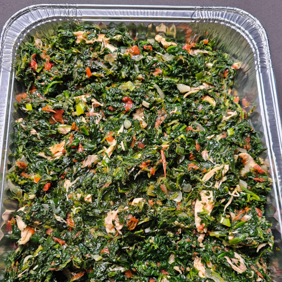 fried spinach